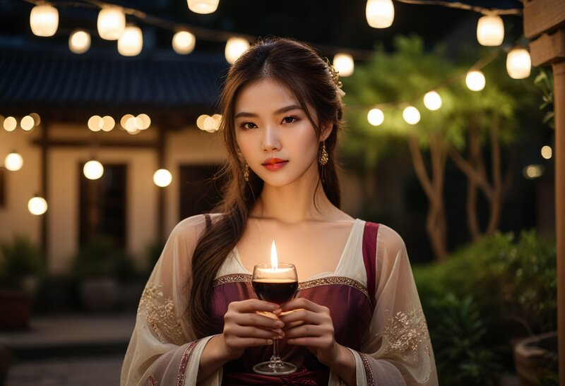为还原王叔和小柔第一次相遇背景而布置的茶席与窗光